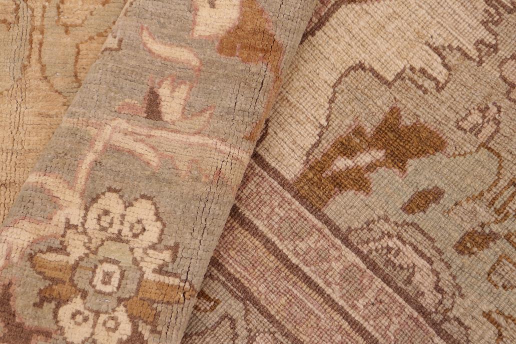 handmade Traditional Kafkaz Chobi Ziegler Tan Green Hand Knotted RECTANGLE 100% WOOL area rug 8 x 10