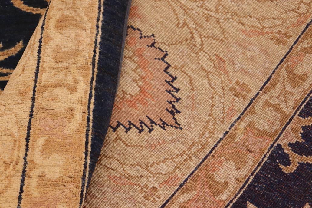 handmade Traditional Kafkaz Chobi Ziegler Drk. Blue Beige Hand Knotted RECTANGLE 100% WOOL area rug 8 x 9