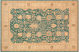 Classic Ziegler Johana Green Tan Hand-Knotted Wool Rug - 8'1'' x 9'10''