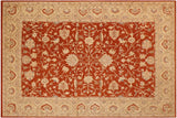 handmade Traditional Kafkaz Chobi Ziegler Rust Beige Hand Knotted RECTANGLE 100% WOOL area rug 9 x 13
