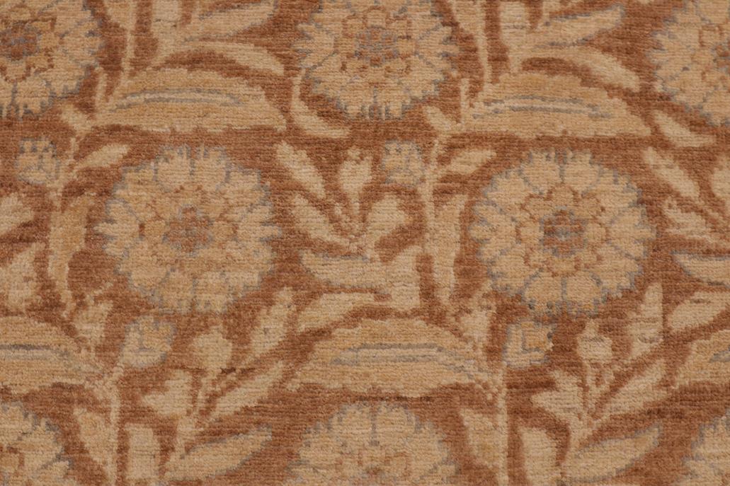 handmade Transitional Kafkaz Chobi Ziegler Beige Brown Hand Knotted RECTANGLE 100% WOOL area rug 9 x 12