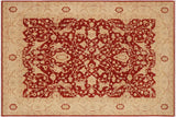 handmade Traditional Kafkaz Chobi Ziegler Rust Beige Hand Knotted RECTANGLE 100% WOOL area rug 9 x 12