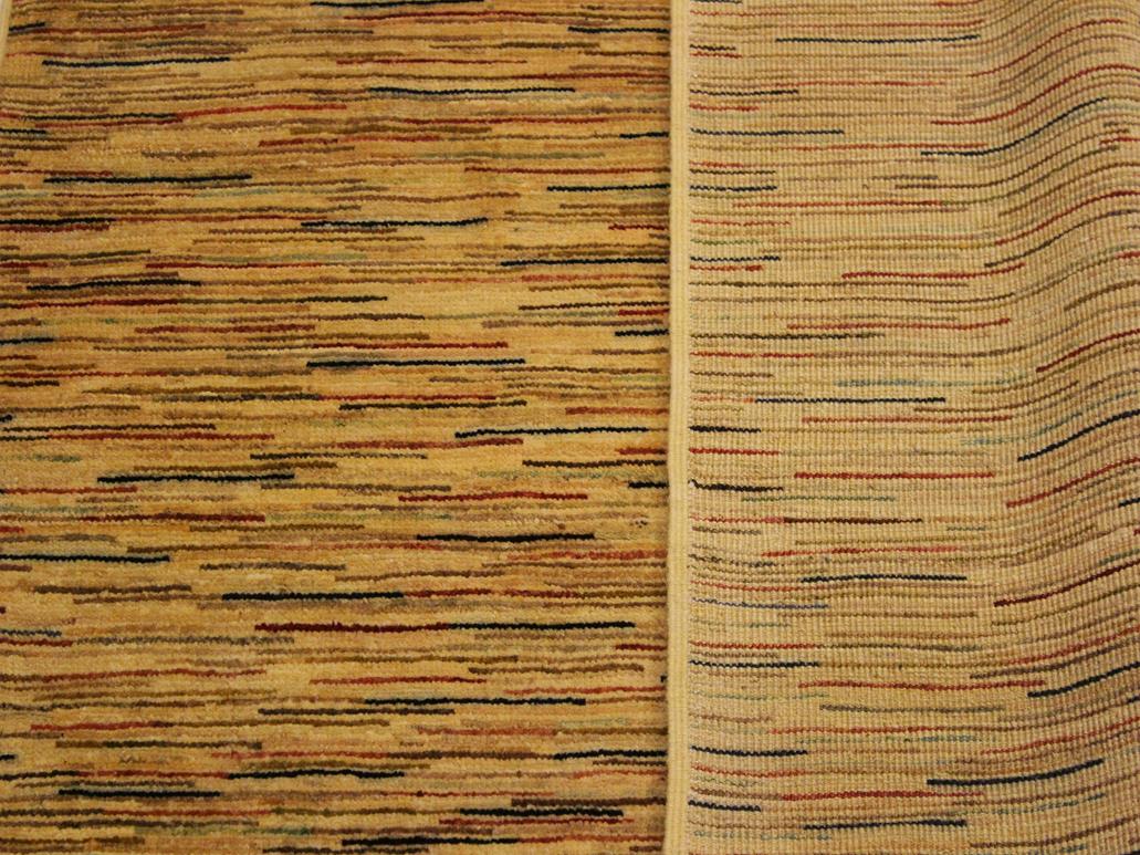 Bohemian Gabbeh Janee Beige/Rust Wool Rug - 3'10'' x 5'9''