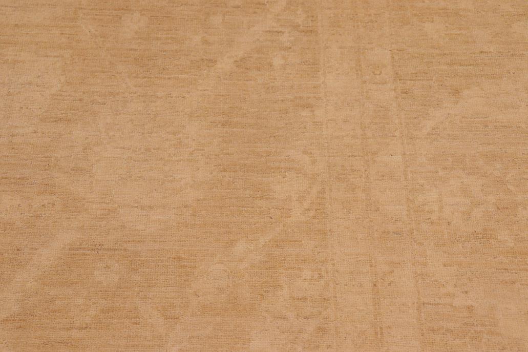 handmade Transitional Kafkaz Chobi Ziegler Brown Tan Hand Knotted RECTANGLE 100% WOOL area rug 10 x 14