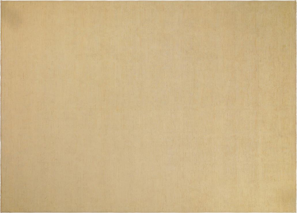 Handmade Kafakz Chobi Ziegler Modern Contemporary Lt. Tan Tan Hand Knotted Rectangel Hand Knotted 100% Vegetable Dyed wool area rug 10 x 14