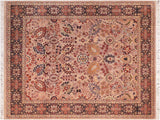 Tabriz Pak Persian China Gray/Blue Wool Rug - 8'2'' x 9'9''