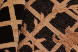 handmade Transitional Kafkaz Chobi Ziegler Black Tan Hand Knotted RECTANGLE 100% WOOL area rug 8 x 10
