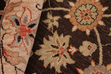 handmade Transitional Kafkaz Chobi Ziegler Brown Beige Hand Knotted RECTANGLE 100% WOOL area rug 8 x 10