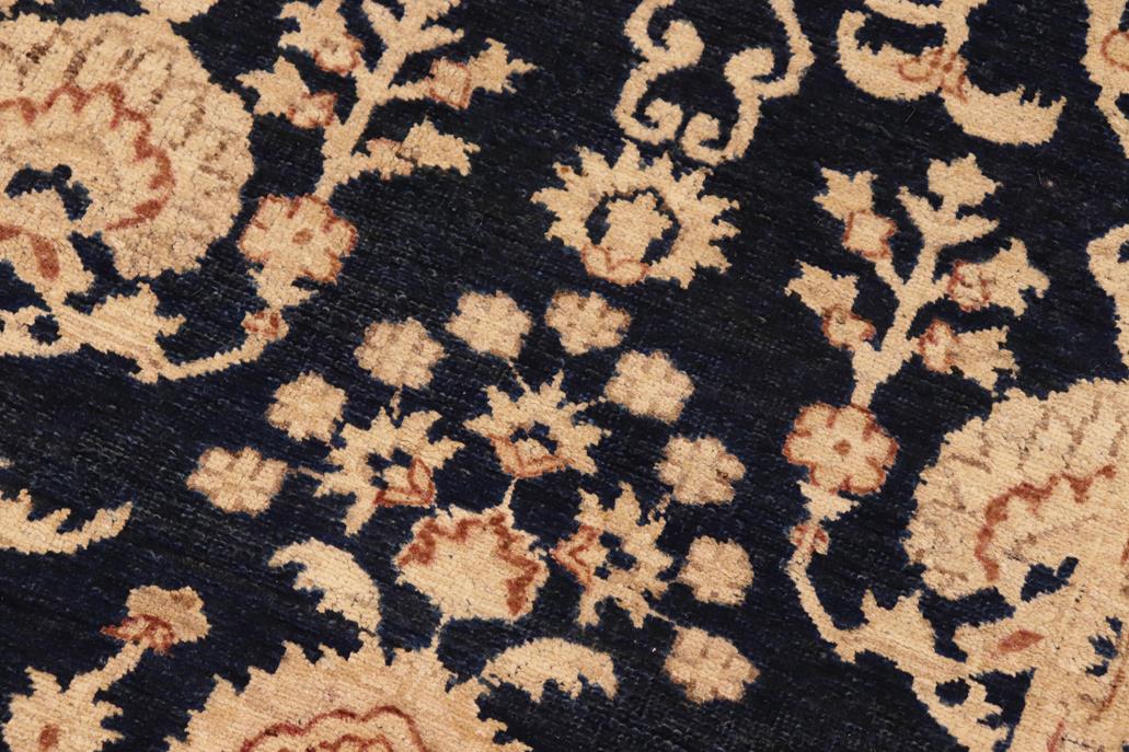 handmade Traditional Kafkaz Chobi Ziegler Blue Brown Hand Knotted RECTANGLE 100% WOOL area rug 8 x 10