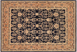 Bohemien Ziegler Lauryn Blue Brown Hand-Knotted Wool Rug - 7'11'' x 10'3''