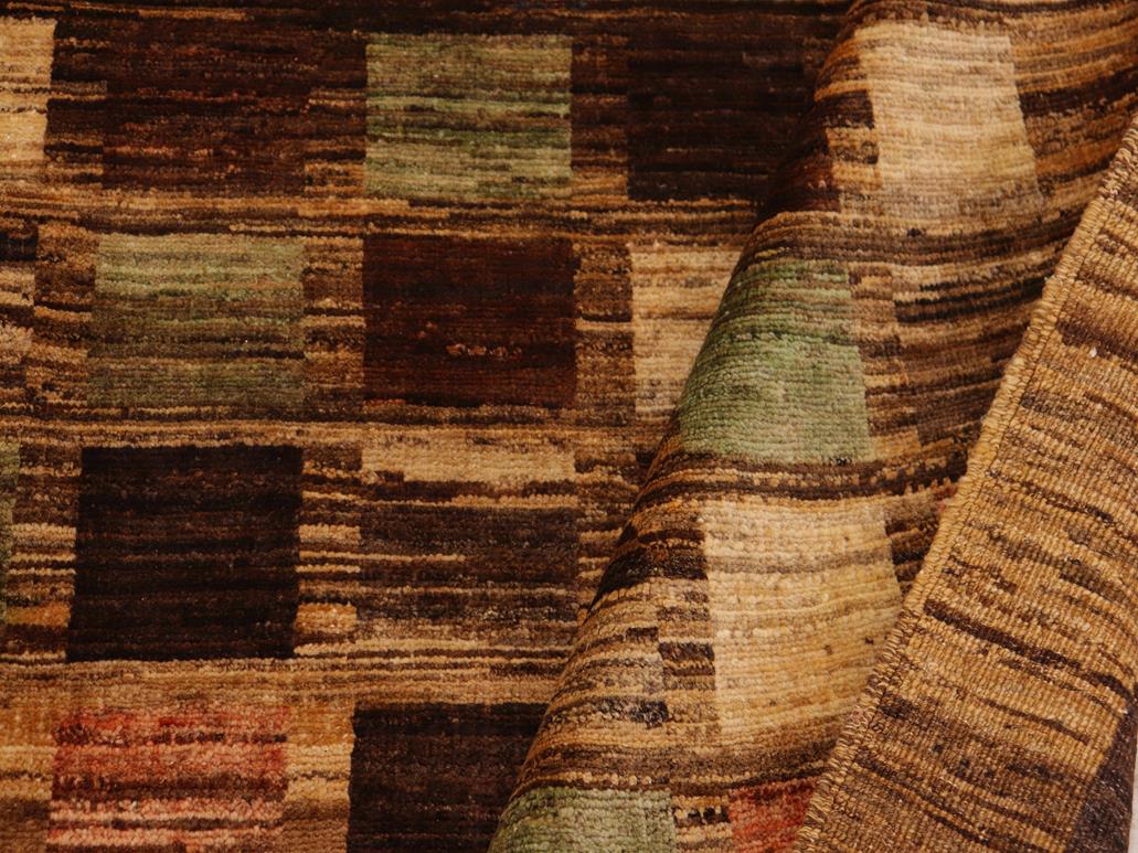 Boho Chic Gabbeh Demetriu Brown/Tan Wool Rug - 8'11'' x 11'7''