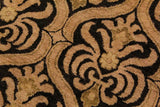 handmade Transitional Kafkaz Chobi Ziegler Black Tan Hand Knotted RECTANGLE 100% WOOL area rug 9 x 12