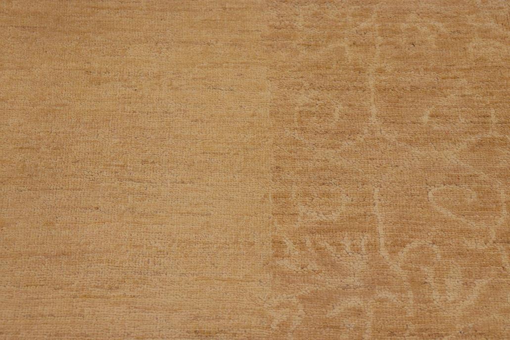 Handmade Kafakz Chobi Ziegler Modern Contemporary Tan Beige Hand Knotted Rectangel Hand Knotted 100% Vegetable Dyed wool area rug 9 x 11