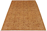 handmade Transitional Kafkaz Chobi Ziegler Green Brown Hand Knotted RECTANGLE 100% WOOL area rug 9 x 12