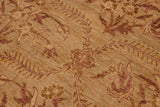 handmade Transitional Kafkaz Chobi Ziegler Green Brown Hand Knotted RECTANGLE 100% WOOL area rug 9 x 12