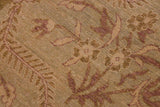 handmade Transitional Kafkaz Chobi Ziegler Green Brown Hand Knotted RECTANGLE 100% WOOL area rug 9 x 12