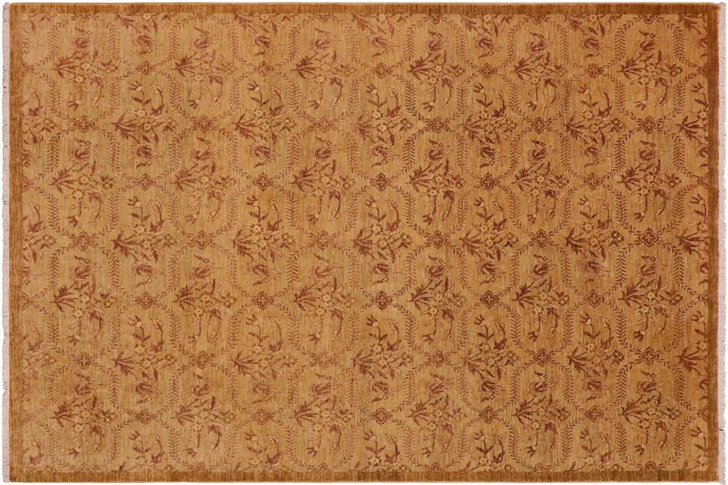 handmade Transitional Kafkaz Chobi Ziegler Green Brown Hand Knotted RECTANGLE 100% WOOL area rug 9 x 12