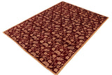 handmade Transitional Kafkaz Chobi Ziegler Wine Red Lt. Brown Hand Knotted RECTANGLE 100% WOOL area rug 9 x 12