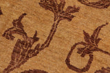 handmade Transitional Kafkaz Chobi Ziegler Tan Brown Hand Knotted RECTANGLE 100% WOOL area rug 9 x 12