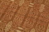 handmade Transitional Kafkaz Chobi Ziegler Brown Rust Hand Knotted RECTANGLE 100% WOOL area rug 9 x 12