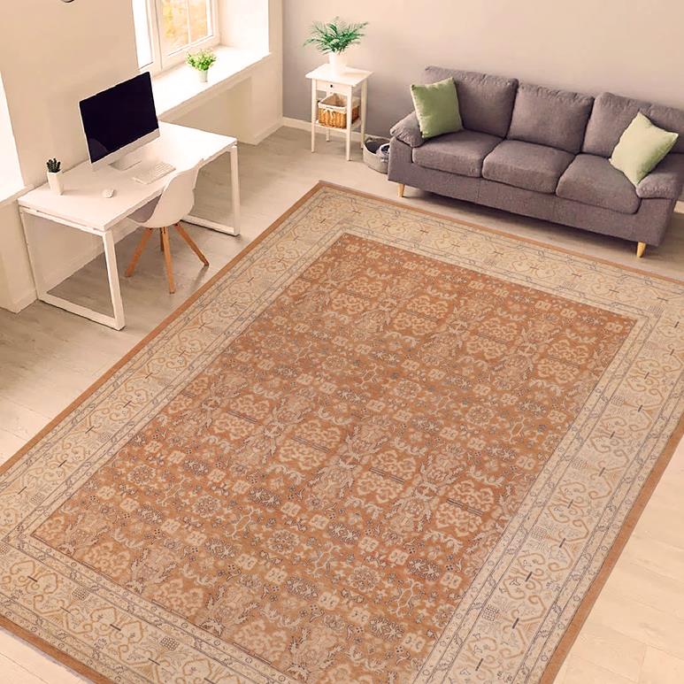 handmade Transitional Kafkaz Chobi Ziegler Lt. Brown Beige Hand Knotted RECTANGLE 100% WOOL area rug 9 x 12