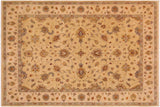 Classic Ziegler Svetlana Tan Beige Hand-Knotted Wool Rug - 9'1'' x 11'10''