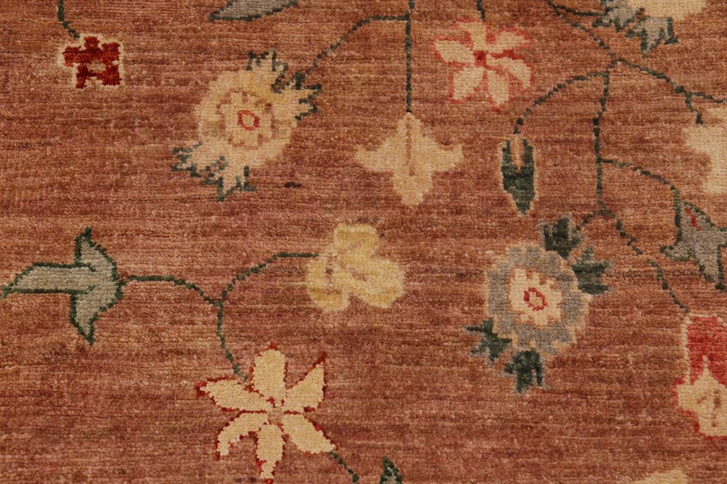 handmade Transitional Kafkaz Chobi Ziegler Lt. Brown Rust Hand Knotted RECTANGLE 100% WOOL area rug 9 x 12