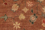 handmade Transitional Kafkaz Chobi Ziegler Lt. Brown Rust Hand Knotted RECTANGLE 100% WOOL area rug 9 x 12