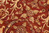 handmade Transitional Kafkaz Chobi Ziegler Rust Gold Hand Knotted RECTANGLE 100% WOOL area rug 9 x 13
