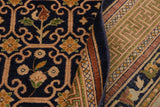 handmade Transitional Kafkaz Chobi Ziegler Blue Green Hand Knotted RECTANGLE 100% WOOL area rug 9 x 12
