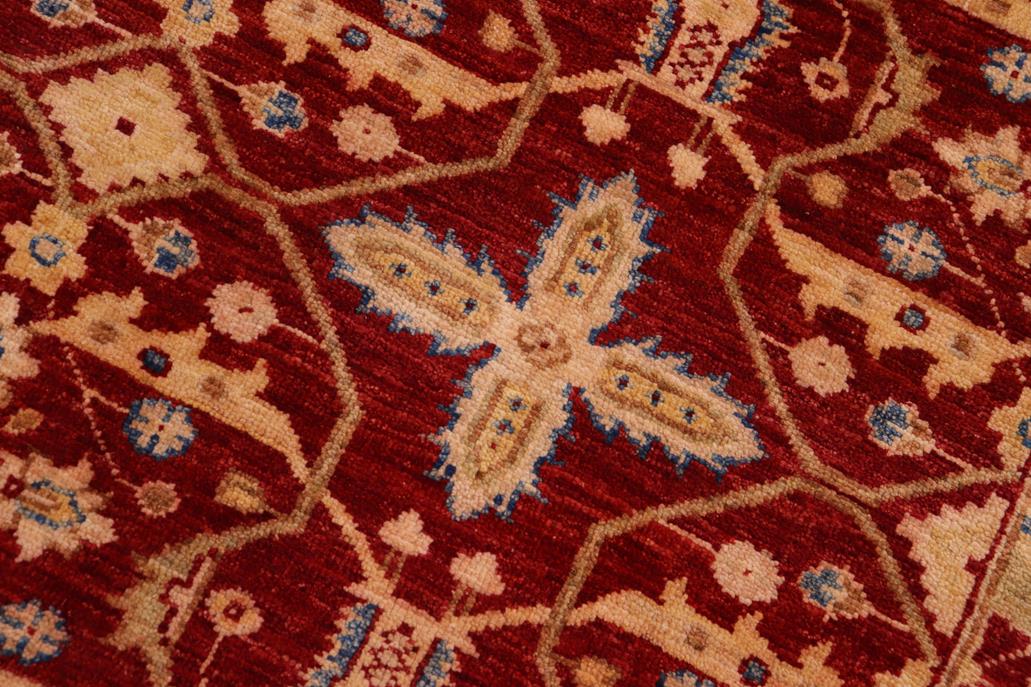 handmade Transitional Kafkaz Chobi Ziegler Red Lt. Green Hand Knotted RECTANGLE 100% WOOL area rug 9 x 12