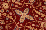 handmade Transitional Kafkaz Chobi Ziegler Red Lt. Green Hand Knotted RECTANGLE 100% WOOL area rug 9 x 12