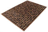 handmade Transitional Kafkaz Chobi Ziegler Black Brown Hand Knotted RECTANGLE 100% WOOL area rug 9 x 12
