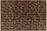 handmade Transitional Kafkaz Chobi Ziegler Black Brown Hand Knotted RECTANGLE 100% WOOL area rug 9 x 12