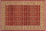 Boho Chic Ziegler Klara Red Green Hand-Knotted Wool Rug - 9'0'' x 12'0''