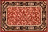 handmade Transitional Kafkaz Chobi Ziegler Red Black Hand Knotted RECTANGLE 100% WOOL area rug 10 x 14