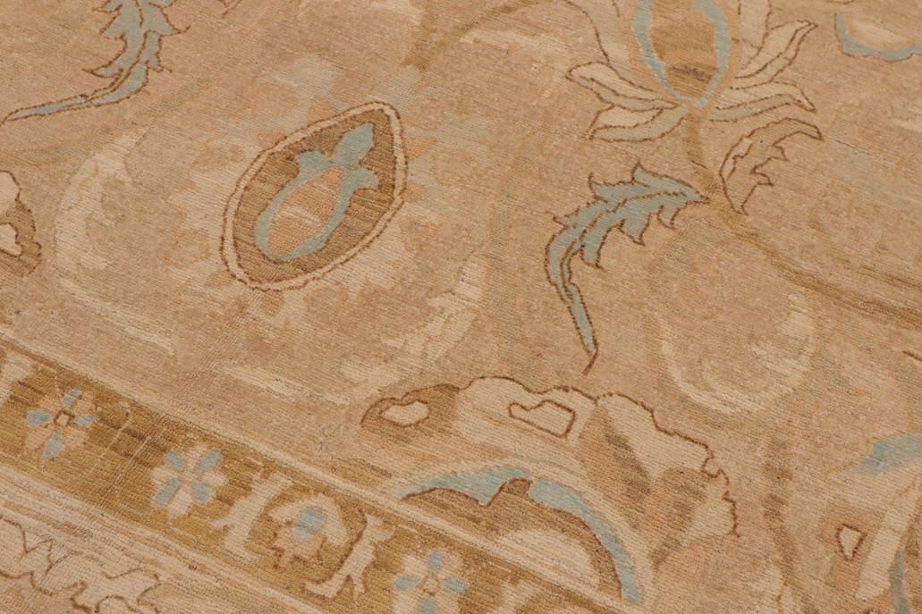 handmade Traditional Kafkaz Chobi Ziegler Lt. Brown Tan Hand Knotted RECTANGLE 100% WOOL area rug 9 x 12