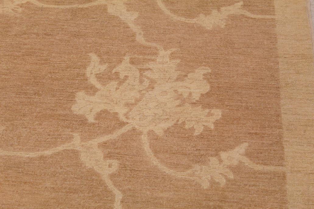 handmade Transitional Kafkaz Chobi Ziegler Lt. Brown Beige Hand Knotted RECTANGLE 100% WOOL area rug 9 x 12