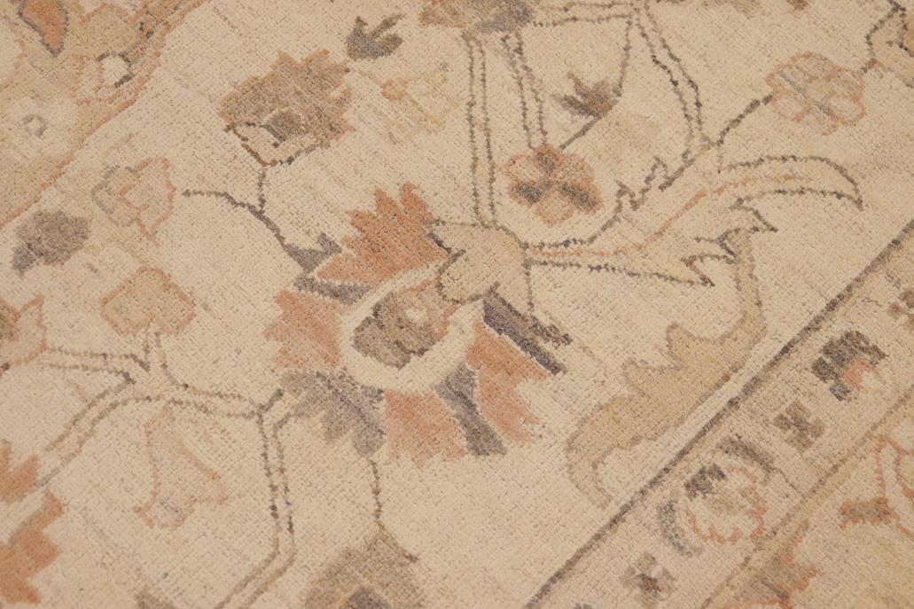 handmade Traditional Kafkaz Chobi Ziegler Beige Brown Hand Knotted RECTANGLE 100% WOOL area rug 9 x 11