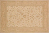 handmade Traditional Kafkaz Chobi Ziegler Beige Nude Hand Knotted RECTANGLE 100% WOOL area rug 9 x 11