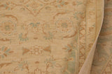handmade Transitional Kafkaz Chobi Ziegler Beige Green Hand Knotted RECTANGLE 100% WOOL area rug 9 x 12