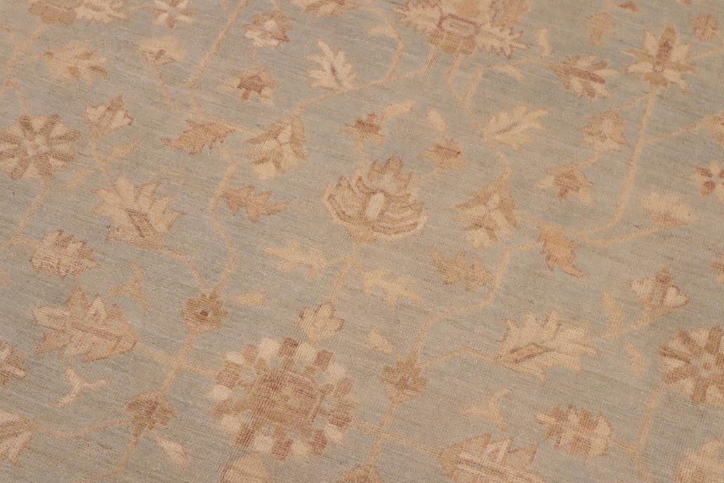 handmade Traditional Kafkaz Chobi Ziegler Lt. Blue Lt. Brown Hand Knotted RECTANGLE 100% WOOL area rug 9 x 11