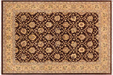 Boho Chic Ziegler Kimi Brown Tan Hand-Knotted Wool Rug - 9'0'' x 11'8''
