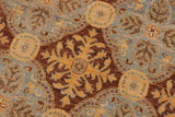 handmade Transitional Kafkaz Chobi Ziegler Blue Brown Hand Knotted RECTANGLE 100% WOOL area rug 9 x 12
