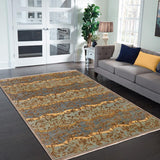 handmade Transitional Kafkaz Chobi Ziegler Blue Gray Hand Knotted RECTANGLE 100% WOOL area rug 9 x 12