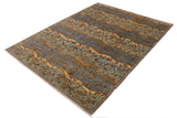 handmade Transitional Kafkaz Chobi Ziegler Blue Gray Hand Knotted RECTANGLE 100% WOOL area rug 9 x 12