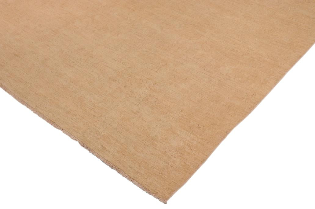 handmade Transitional Kafkaz Chobi Ziegler Tan Brown Hand Knotted RECTANGLE 100% WOOL area rug 10 x 14