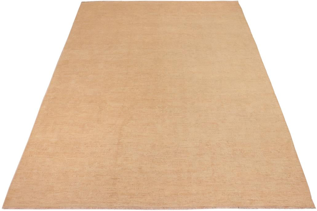 handmade Transitional Kafkaz Chobi Ziegler Tan Brown Hand Knotted RECTANGLE 100% WOOL area rug 10 x 14