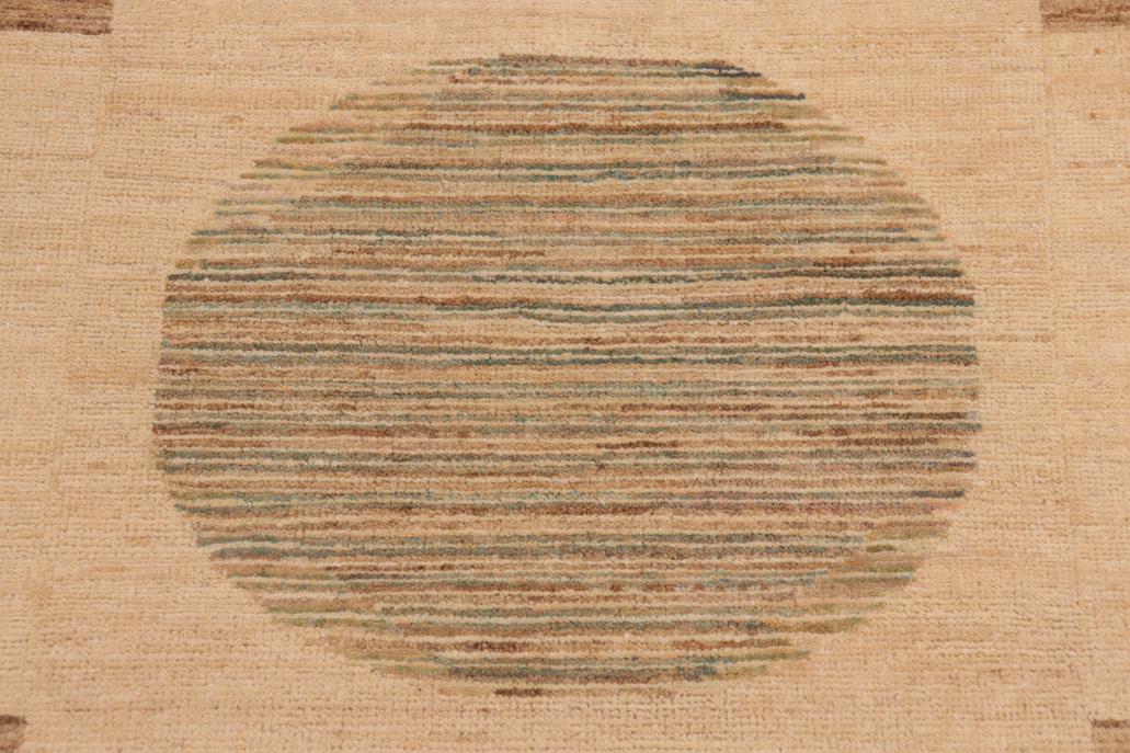 handmade Transitional Kafkaz Chobi Ziegler Tan Green Hand Knotted RECTANGLE 100% WOOL area rug 10 x 14