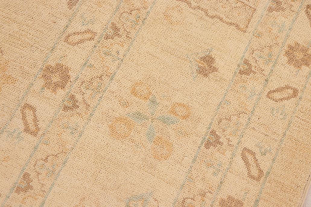 handmade Traditional Kafkaz Chobi Ziegler Tan Brown Hand Knotted RECTANGLE 100% WOOL area rug 10 x 14